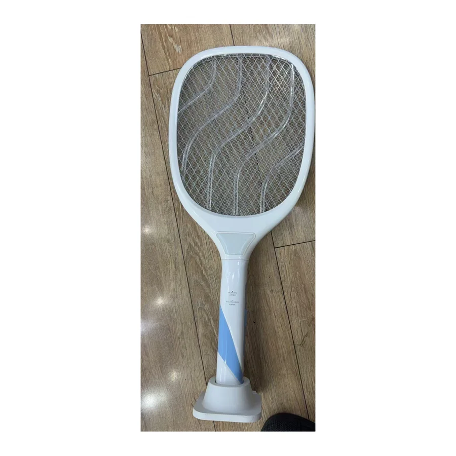 Raqueta mata-mosquitos recargable c/ base — LTD-728